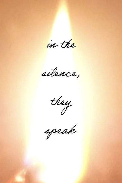 In the silence, they speak